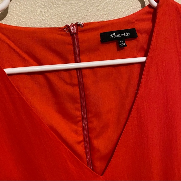 Red Eyelet Madewell Dress - Picture 3 of 10